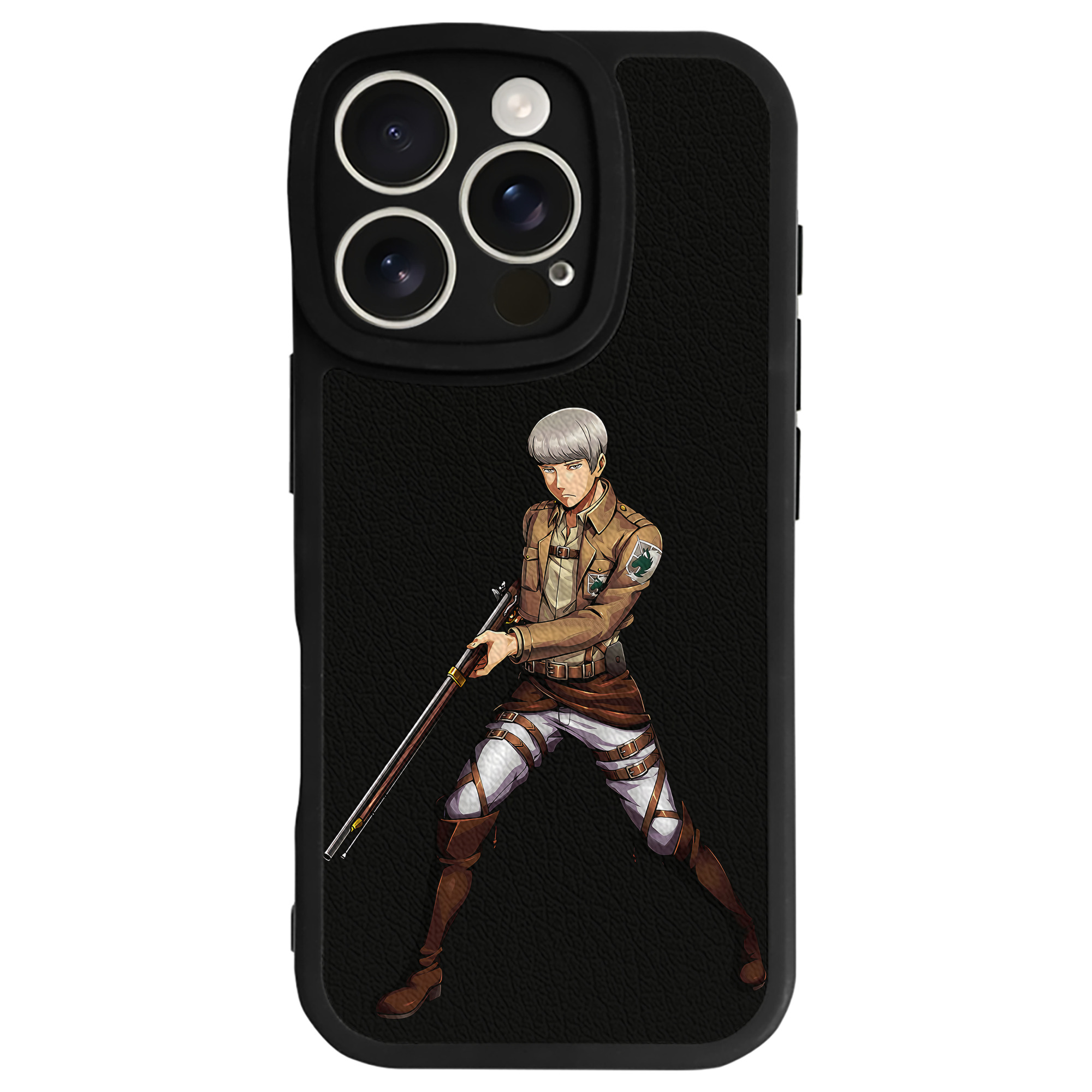 （画像用） 進撃の巨人 Attack on Titan 【iPhone 16シリーズ対応】シリコンスマホケース（レザー調） 材質：シリコン